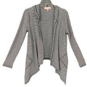 Philosophy Gray and White Striped Cardigan